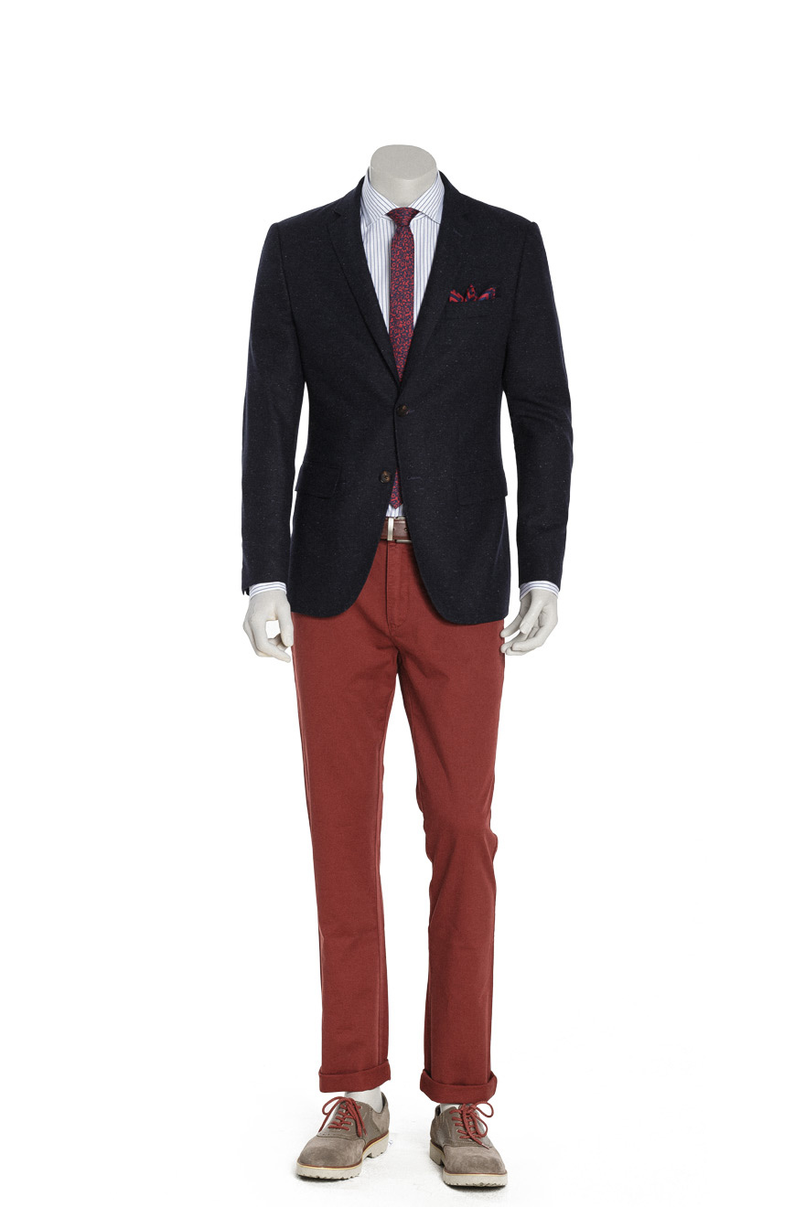 藏蓝底芝麻点单西