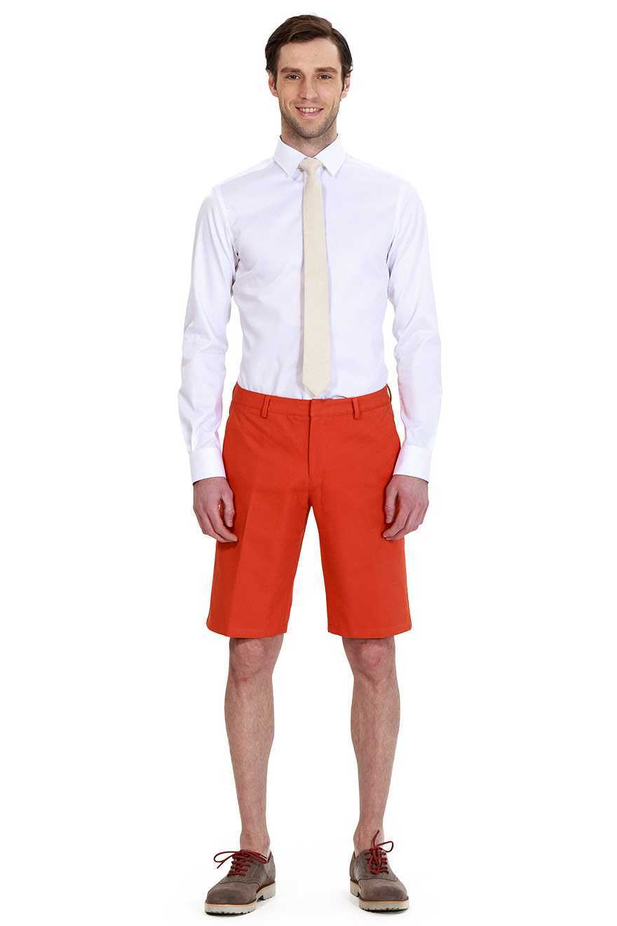 时尚休闲橘色短裤