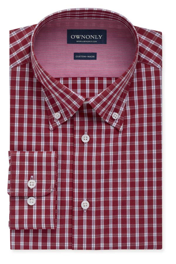 红色格纹衬衫