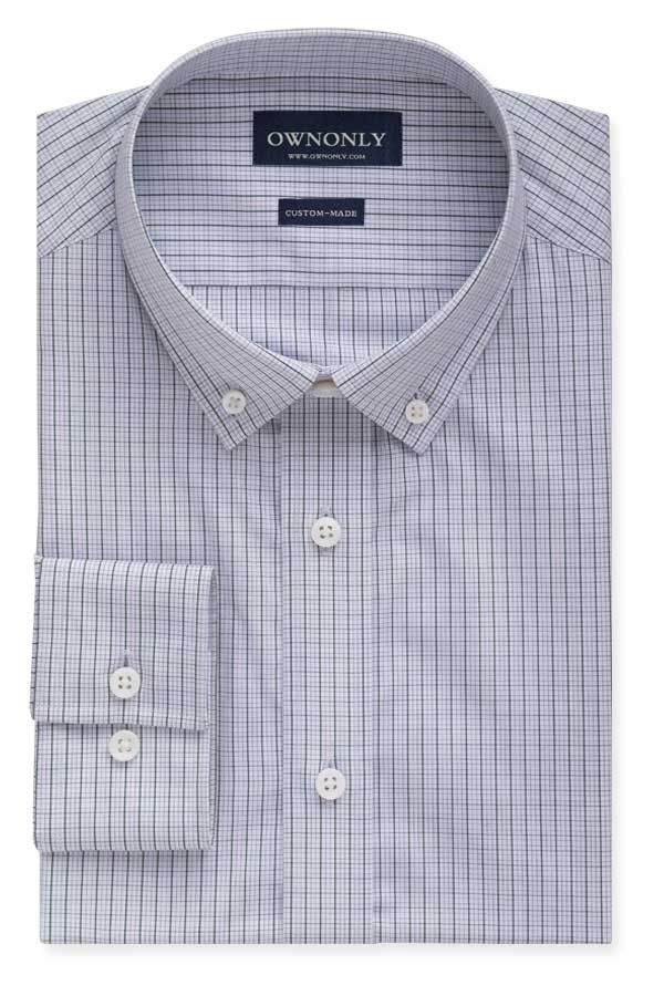 绿色格纹商务衬衫