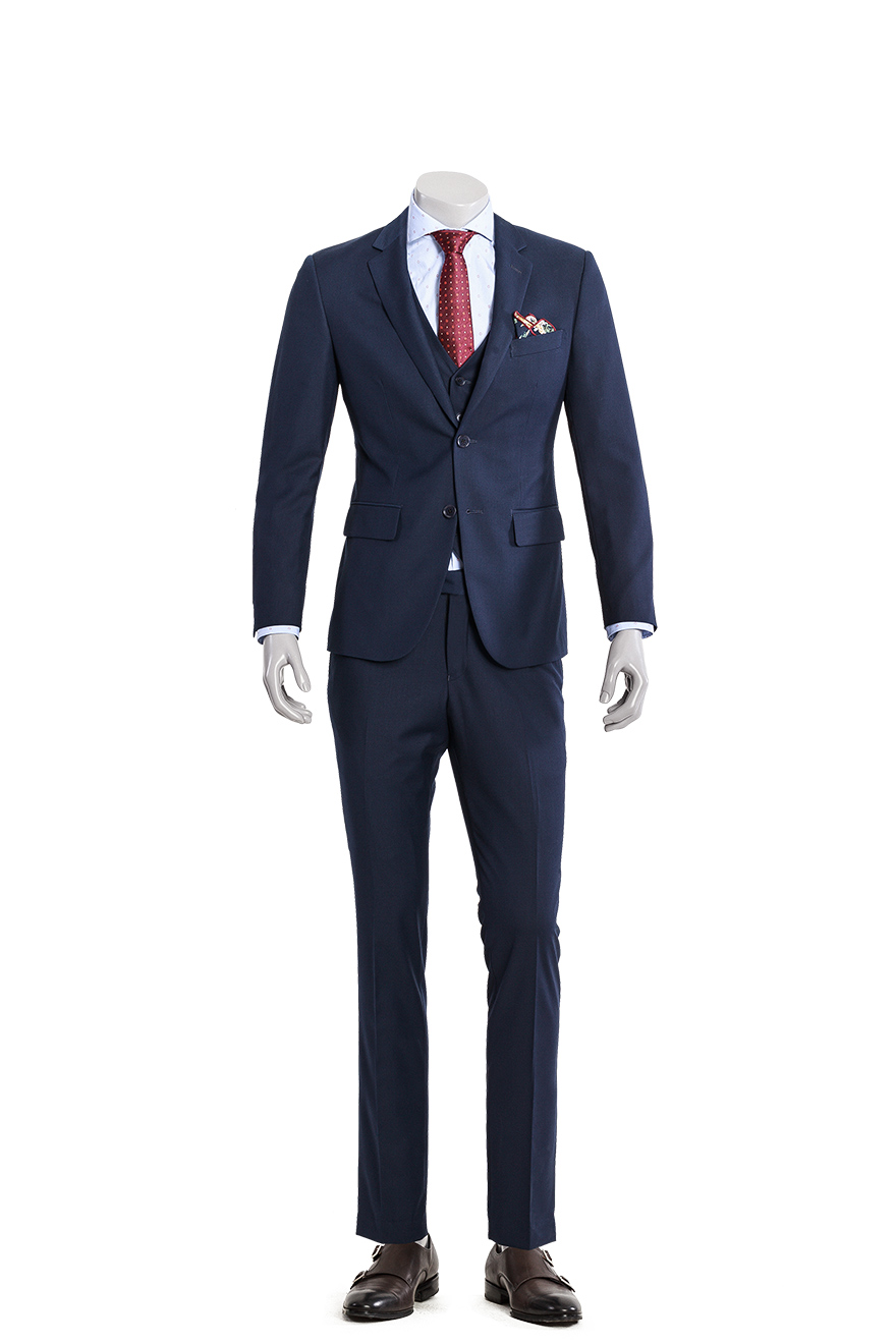 藏蓝色时尚三件套