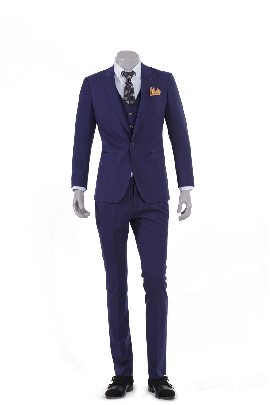 藏蓝色时尚三件套