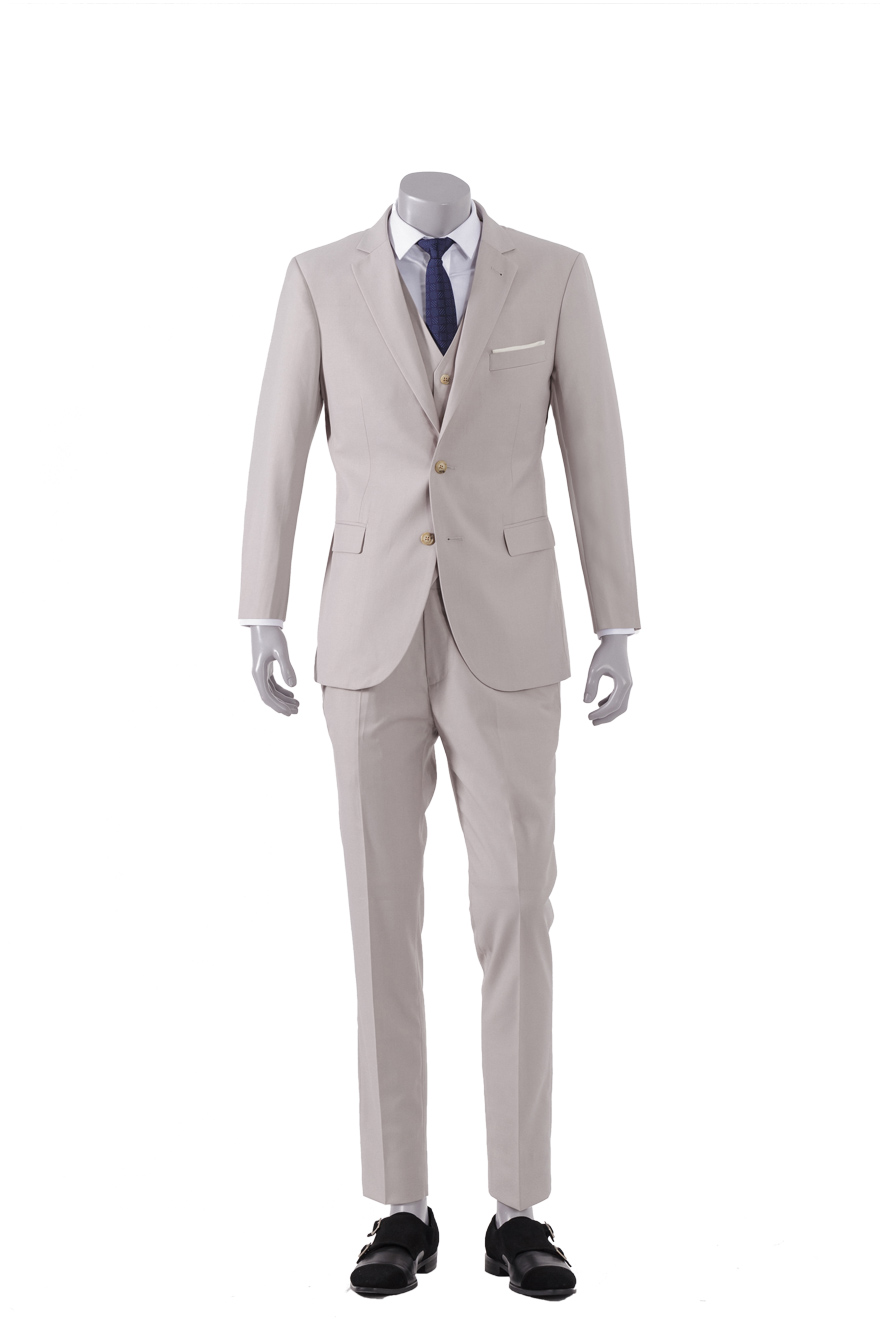 米色时尚两件套